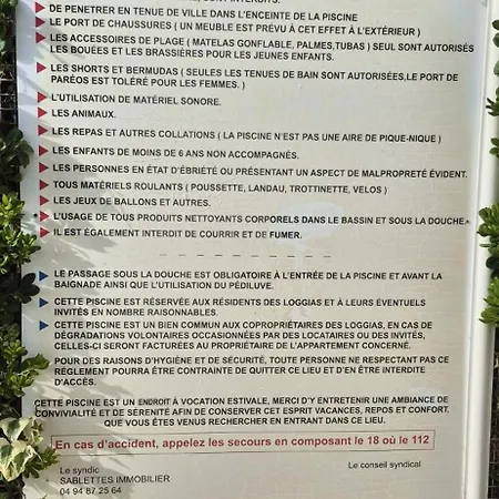 Les Sablettes A 400 M Piscine Surveillee Parking Clim